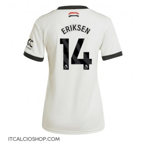 Manchester United Christian Eriksen #14 Terza Maglia Femmina 2024-25 Manica Corta